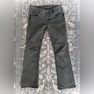 Kut from the Kloth Black Farrah Baby Boot Cut Jeans